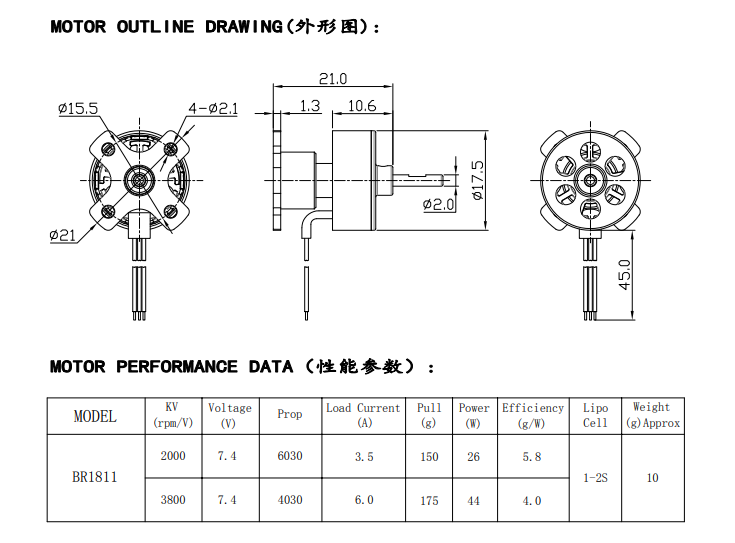 Racerstar-BR1811-2000KV-Mini-Buumlrstenlos-Motor-2S-fuumlr-Micro-Tiny-RC-Flugzeug-FPV-Racing-Drohne-1525244-1